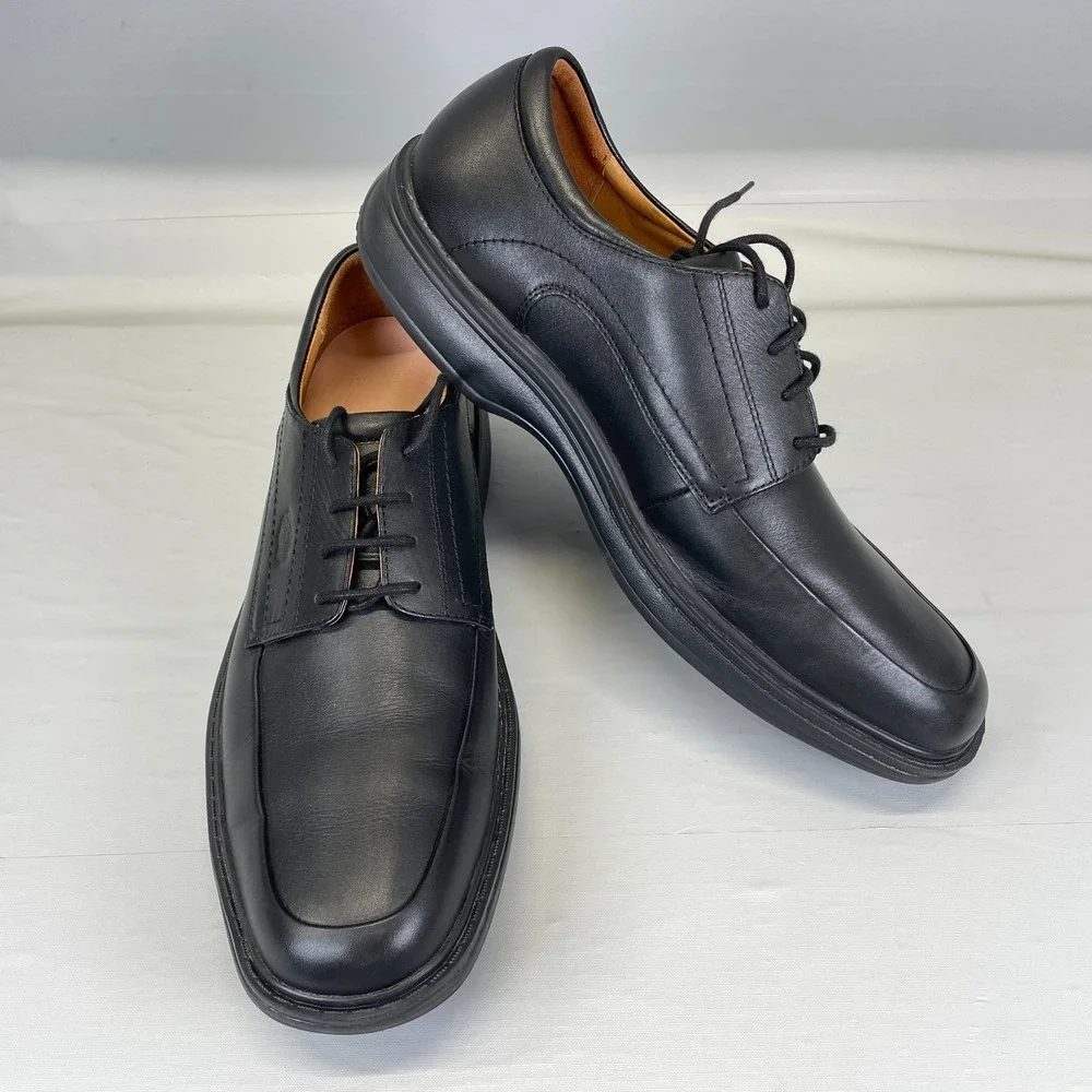 Dr. Comfort Classic Oxford Shoes Mens Size 11.5 M Black Leather Lace Up Dress